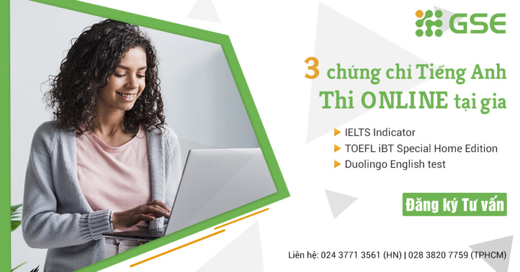 chung chi tieng anh thi online du hoc gse