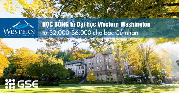 Thông tin học bổng mới nhất cho sinh viên bậc cử nhân từ trường đại học western Washington