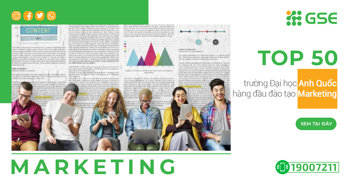 Tại sao nên chọn các trường đào tạo Marketing tại Anh Quốc?