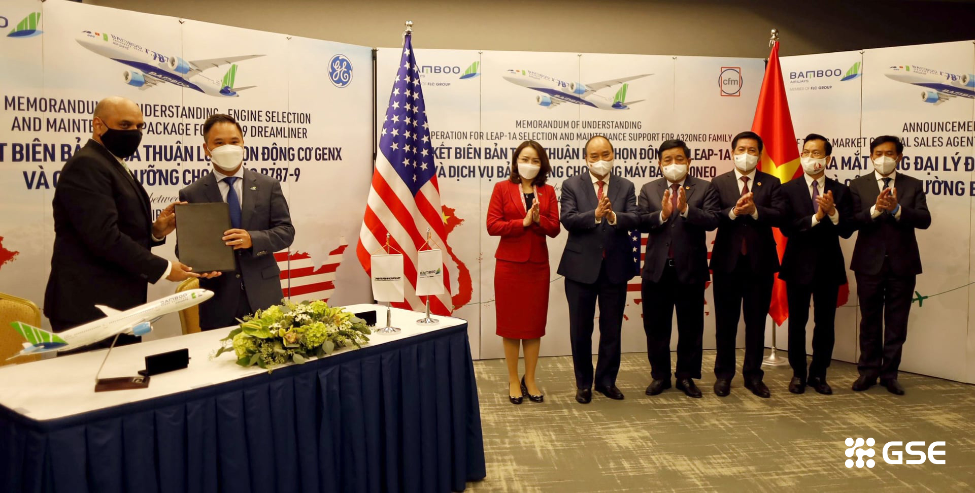 Bamboo airway với đường bay thẳng từ Việt Nam đến Hoa Kỳ lễ ký kết