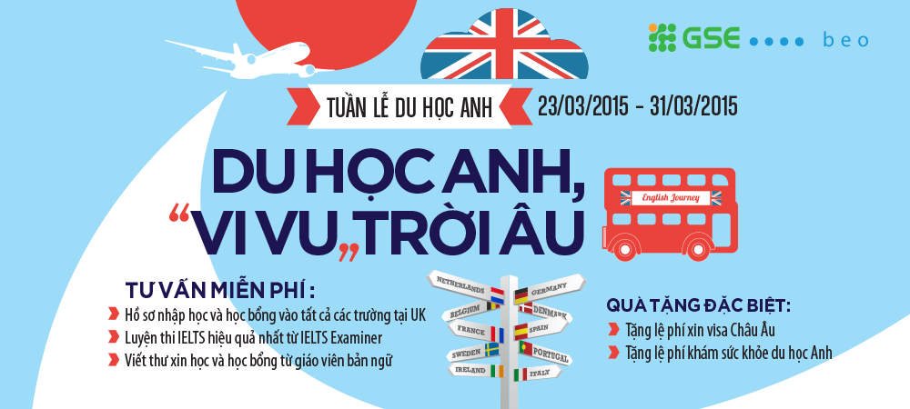 Du học Anh – Vi vu trời Âu