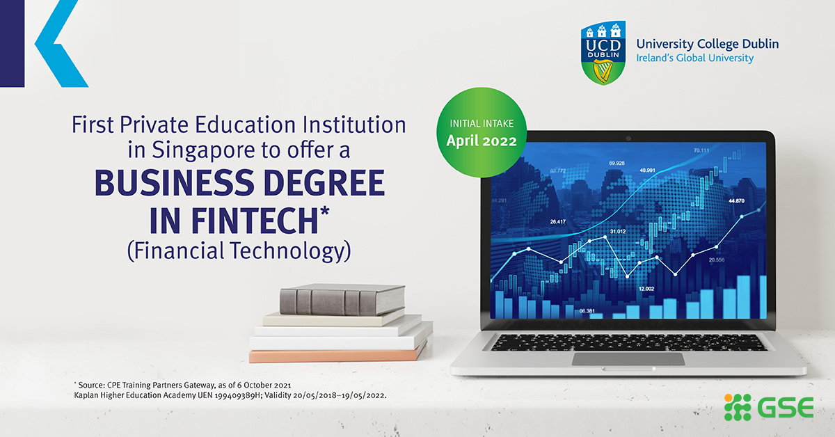 Kaplan Singapore mở Khóa học về FinTech và tuyển sinh vào kỳ học 2022