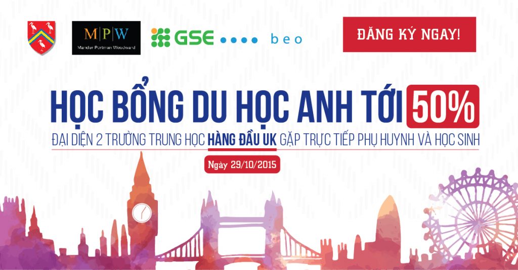 Học bổng tới 50% từ hai trường trung học hàng đầu tại Anh