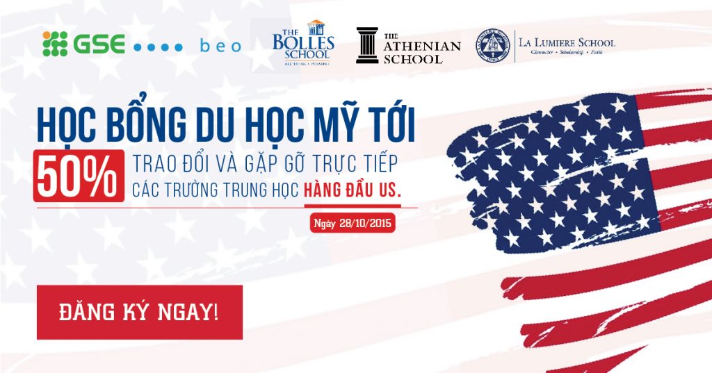Phỏng vấn học bổng tới 50% tại các trường trung học hàng đầu Hoa Kỳ