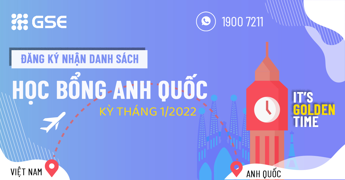 Danh sách Học bổng 30+ trường đại học tại Anh kỳ tháng 1/2022