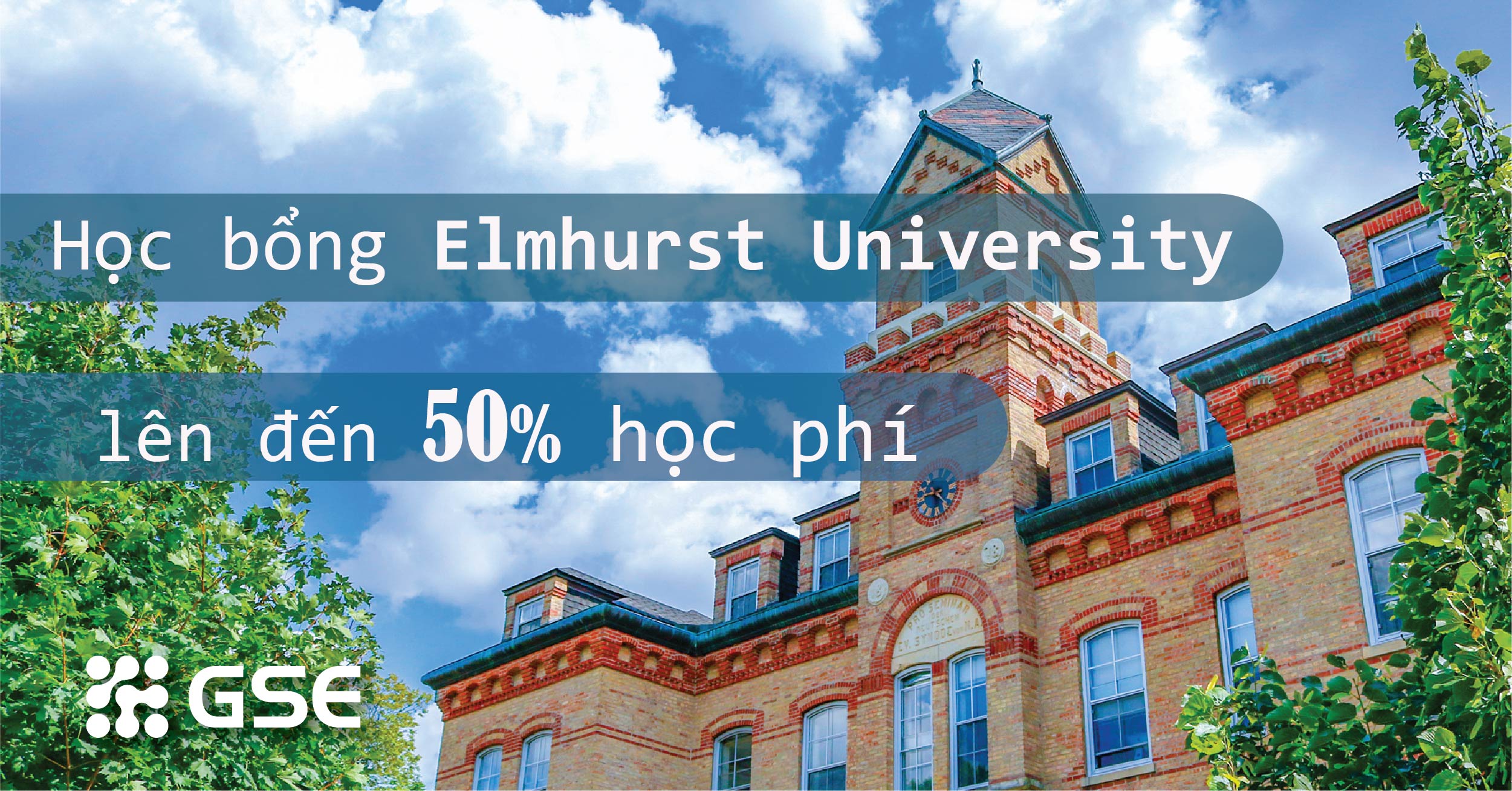 Các suất học bổng kỳ mùa thu 50% học phí từ Elmhurst University năm 2021