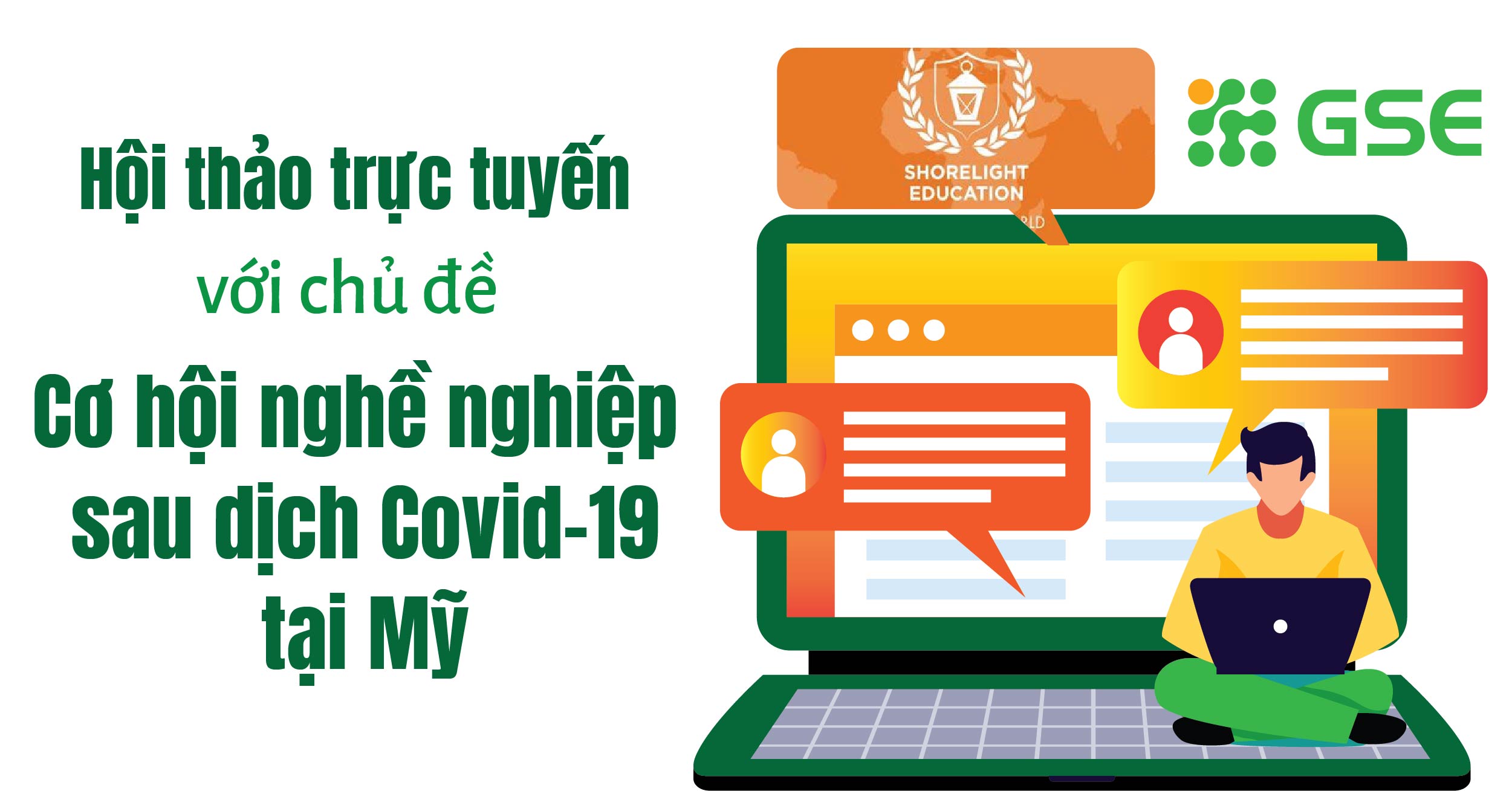 Chuỗi hội thảo online về Cơ hội nghề nghiệp sau dịch Covid-19 tại Mỹ