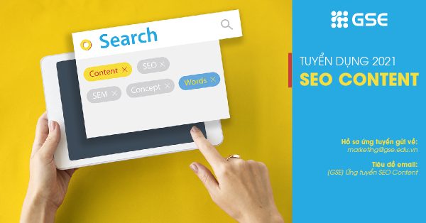 Tuyển dụng T12.2021 – Chuyên viên SEO Content (Bán thời gian)