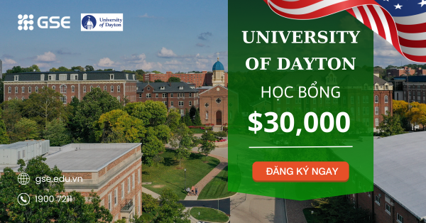 Nhận ngay 15 suất học bổng từ Đại học Dayton – Mỹ lên tới $30,000