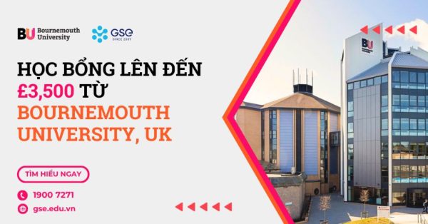 Học bổng & Khóa học tại Đại học Bournemouth University, Anh Quốc