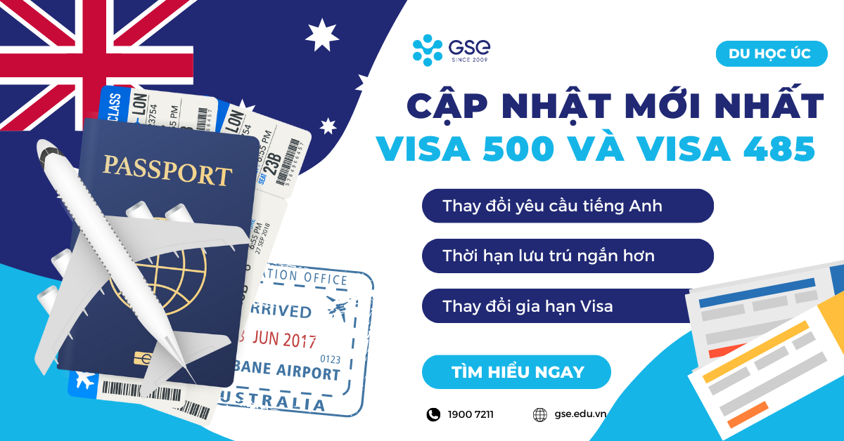 CẬP NHẬT MỚI NHẤT về Visa du học Úc (Visa 500) và Visa tạm trú sau tốt nghiệp (Visa 485) năm 2024