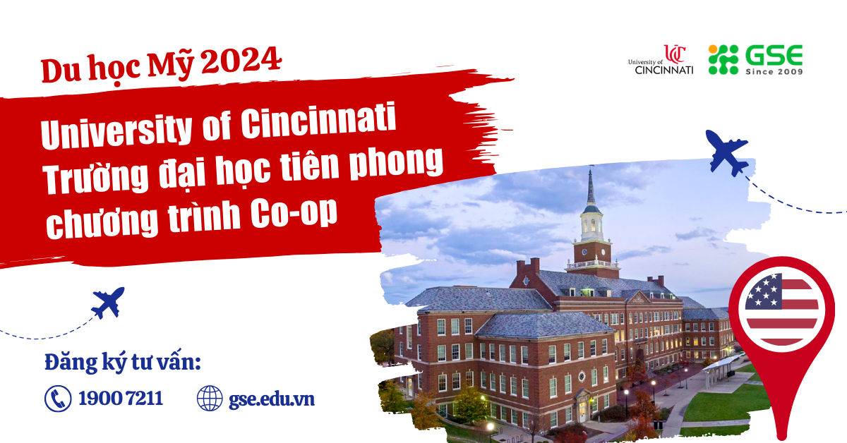 Du học Mỹ 2024: Khám phá University of Cincinnati – Trường đại học tiên phong chương trình Co-op