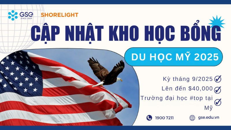 Cập nhật kho học bổng du học Mỹ mới nhất 2025