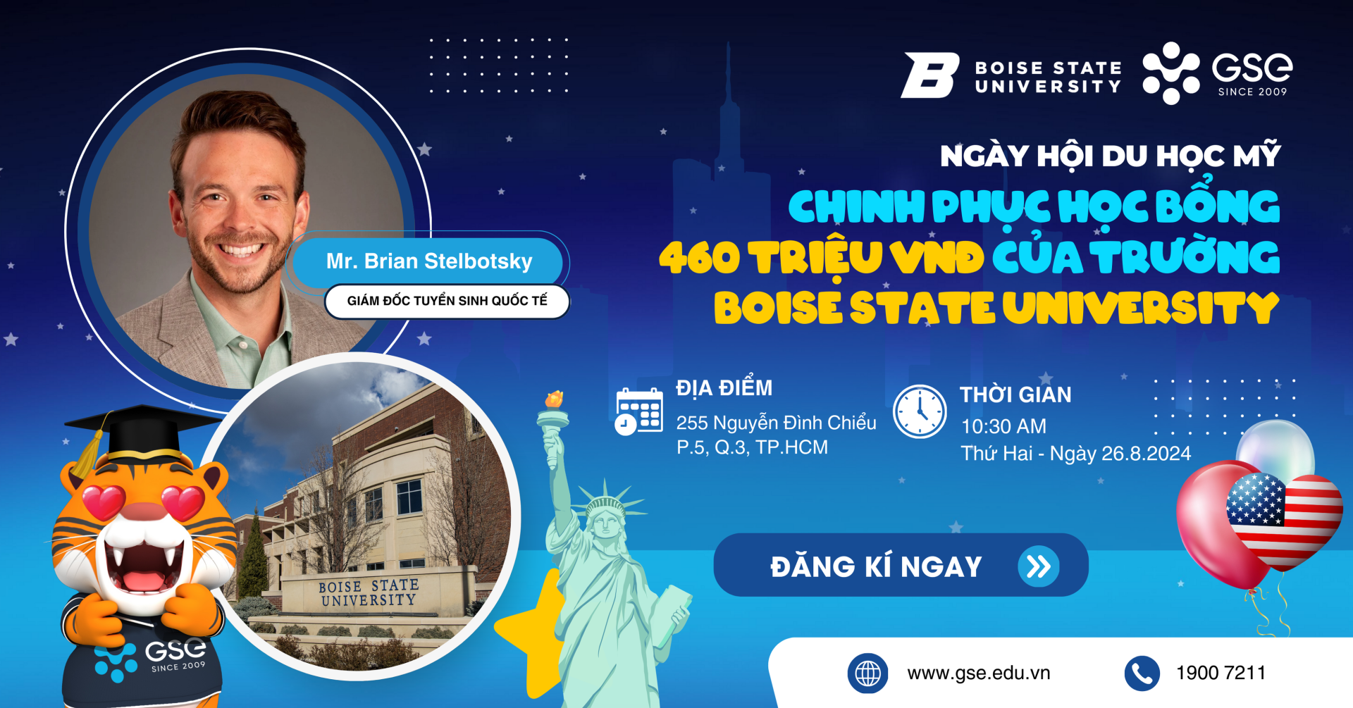 Ngày hội thông tin học bổng du học Mỹ cùng Boise State University