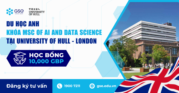 Du học Anh khóa MSC of AI and Data Science: Vì sao nên chọn University of Hull – Học xá London?