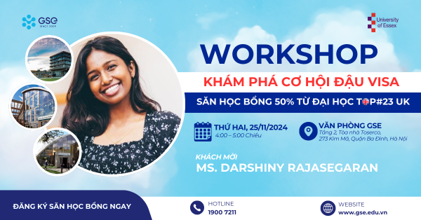 Workshop Du học Anh 2025: Khám phá cơ hội đậu visa và săn học bổng cùng Đại học Top #23 Anh Quốc