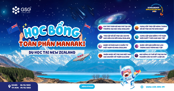 HỌC BỔNG TOÀN PHẦN MANAAKI DU HỌC NEW ZEALAND 2025