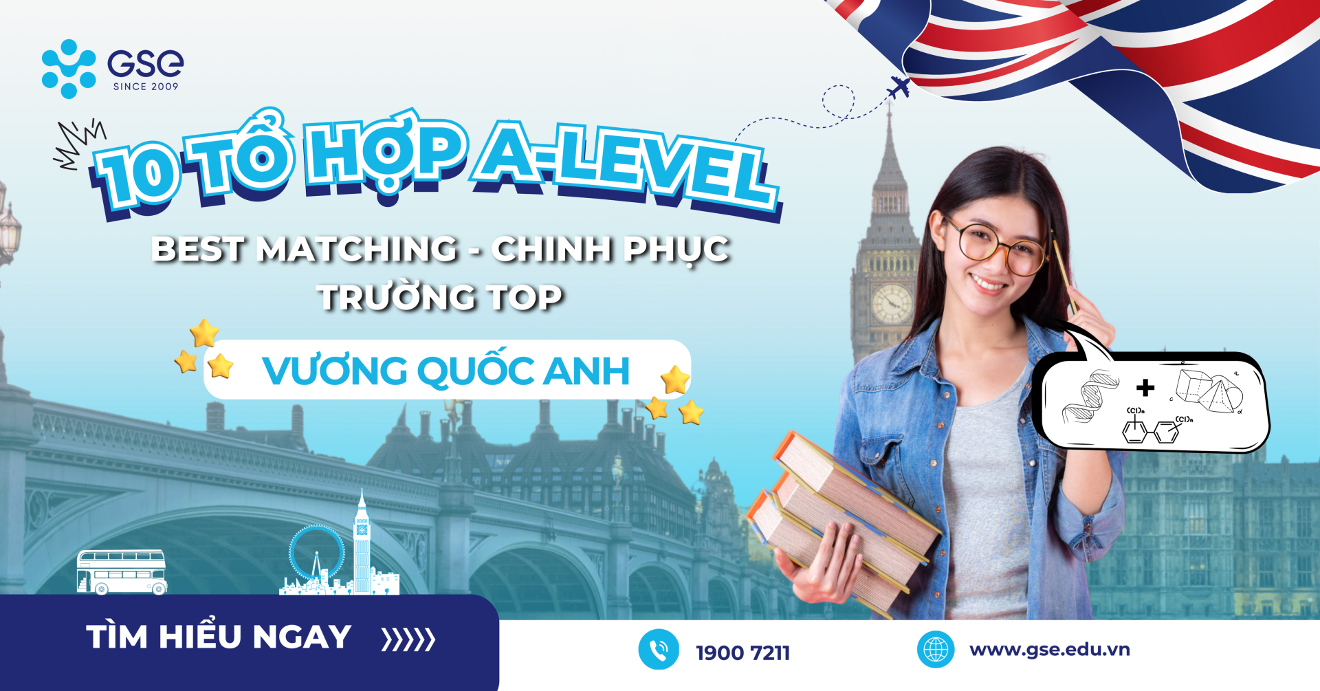 10 tổ hợp A-Level chinh phục trường đại học hàng đầu Anh Quốc