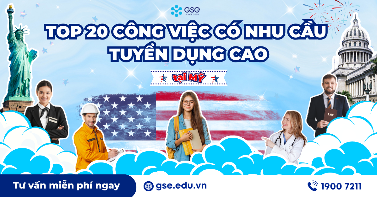 Top 20 Ngành Nghề Có Nhu Cầu Tuyển Dụng Cao Nhất Tại Mỹ Năm 2025