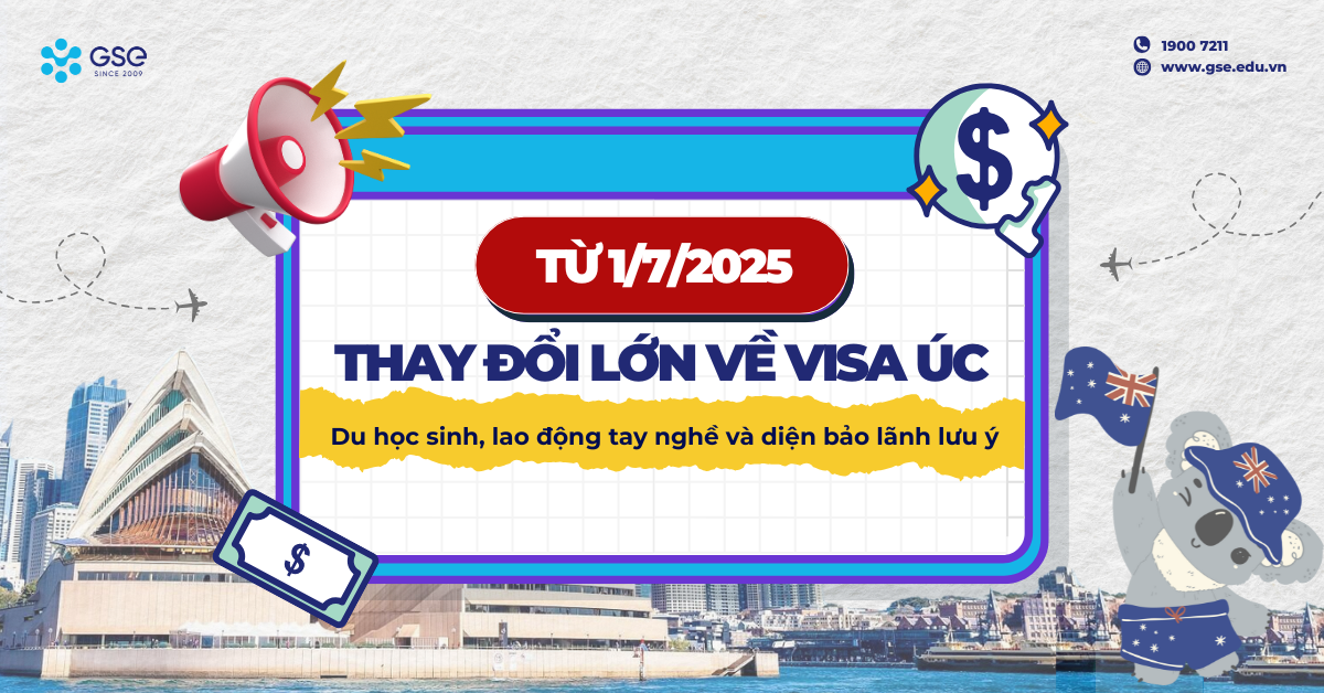 Thay đổi lớn về Visa Úc từ 1/7/2025: Du học sinh, lao động tay nghề và diện bảo lãnh cần lưu ý