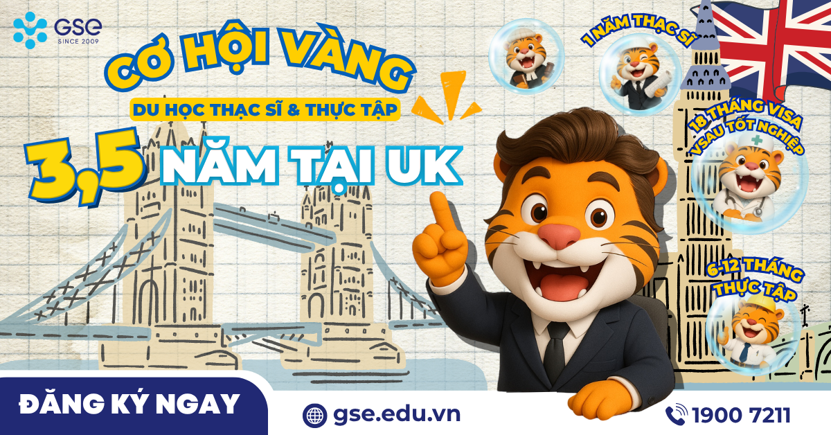 Du học Thạc sĩ & Làm việc 3,5 năm tại Anh Quốc