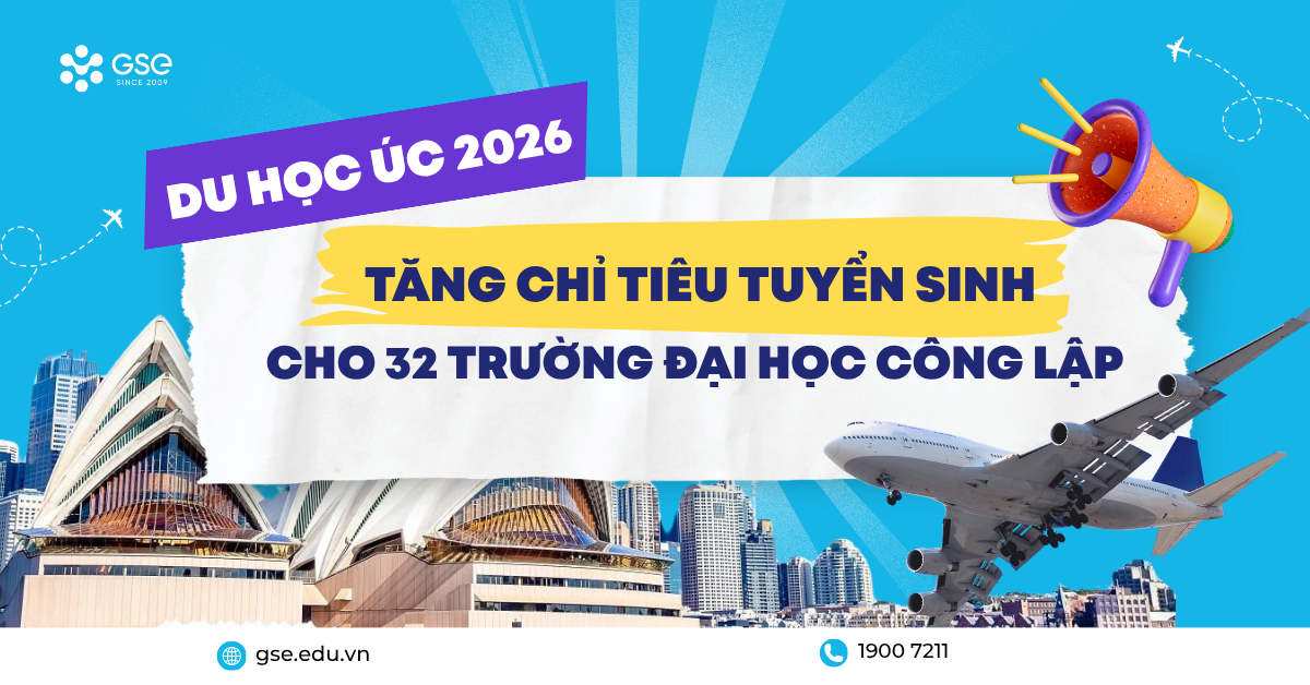 Du học Úc 2026: Chính phủ tăng chỉ tiêu tuyển sinh cho 32 trường đại học