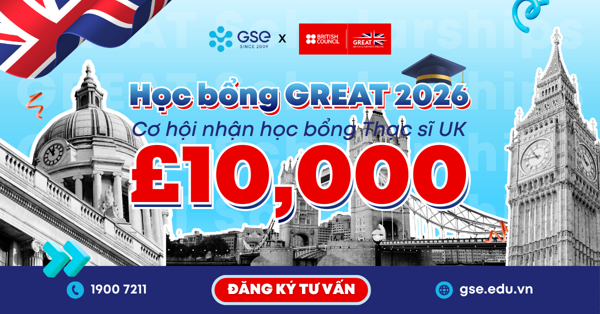 Cơ hội học bổng du học Anh 2026