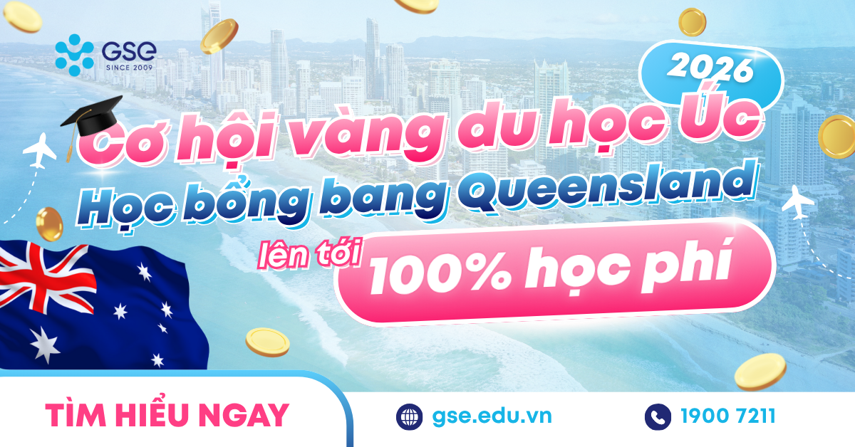 Cơ hội vàng du học Úc với học bổng bang Queensland lên tới 100%
