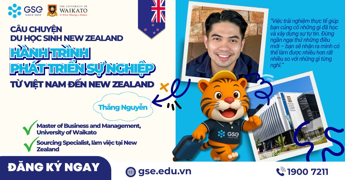 Câu chuyên du học sinh New Zealand của Nguyễn Thắng