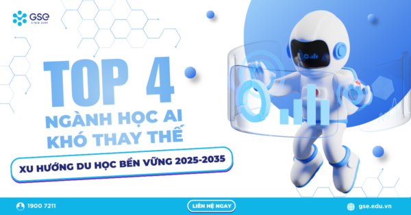 Top 4 ngành học AI khó thay thế & xu hướng du học bền vững 2025-2035