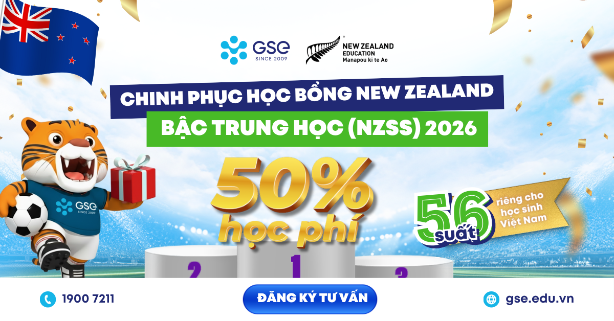 Chinh phục học bổng New Zealand bậc trung học (NZSS) 2026