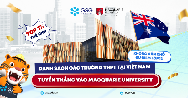Danh sách trường THPT được tuyển thẳng vào Macquarie University 2026