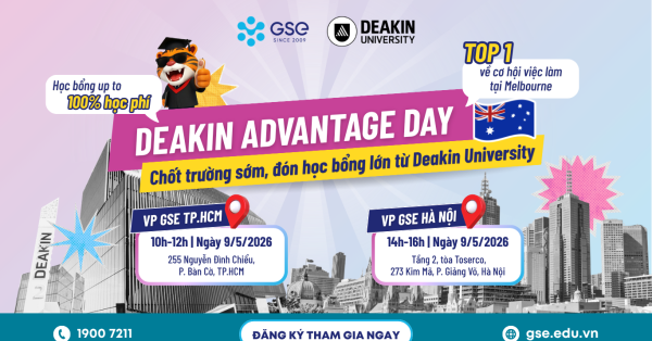 Deakin Advantage Day 2026 – Sự kiện du học Úc không nên bỏ lỡ
