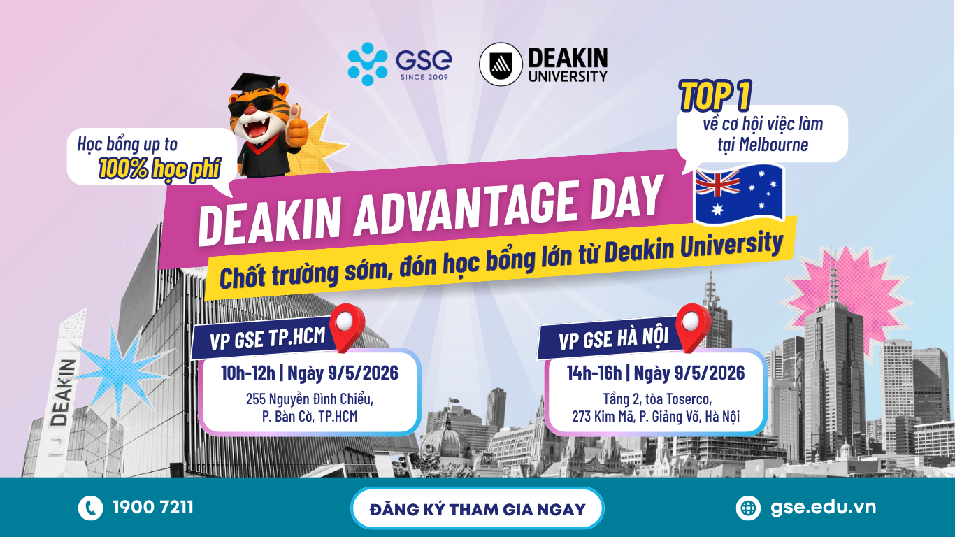 Deakin Advantage Day 2026 - Sự kiện du học Úc không nên bỏ lỡ