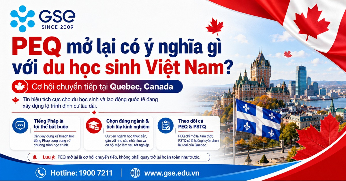 Quebec mở lại PEQ từ 2/7/2026: Cơ hội thường trú nhân Canada 6 Nhánh lao động nước ngoài tạm thời tại Quebec
