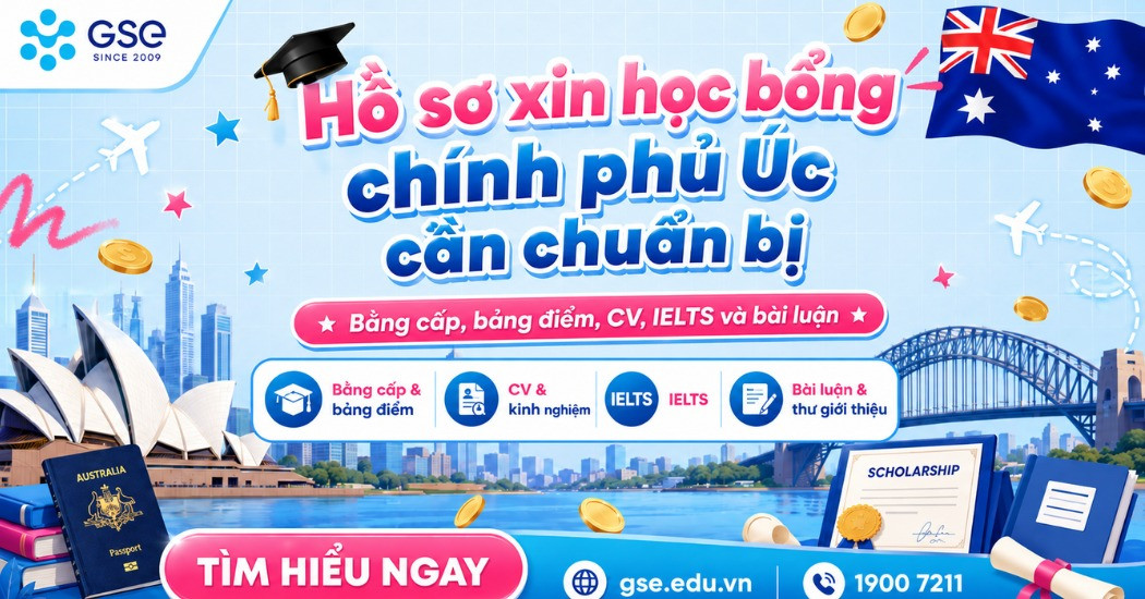 Hồ sơ xin học bổng chính phủ Úc cần chuẩn bị những gì