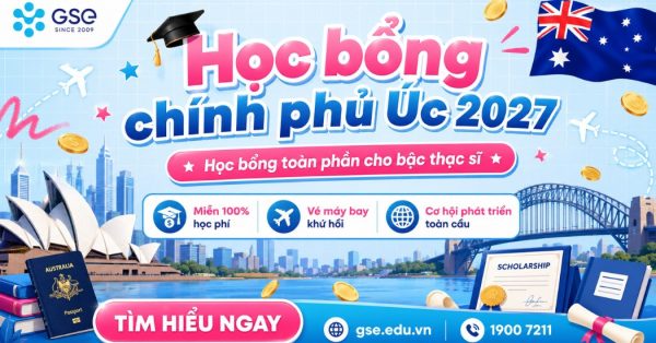 Học bổng chính phủ Úc 2027: Điều kiện, GPA, IELTS